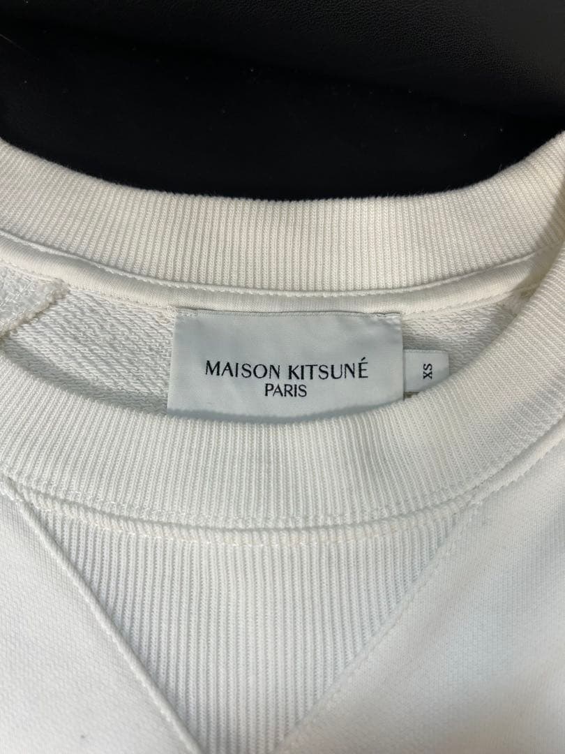 MAISON KITSUNÉ ホワイト スウェット XS