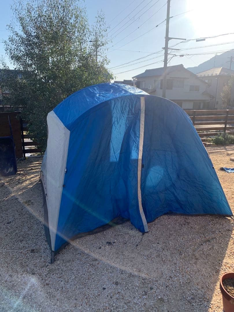 SIERRA DESIGNS YAHI4 ドーム型キャンプテント 青と白