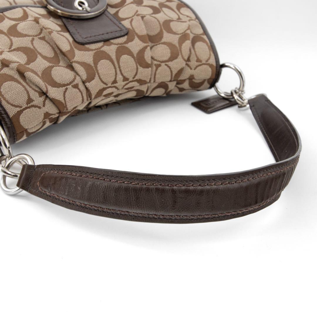 A075【美品】COACH／コーチ　ソーホー　ワンショルダーバッグ　シグネチャ