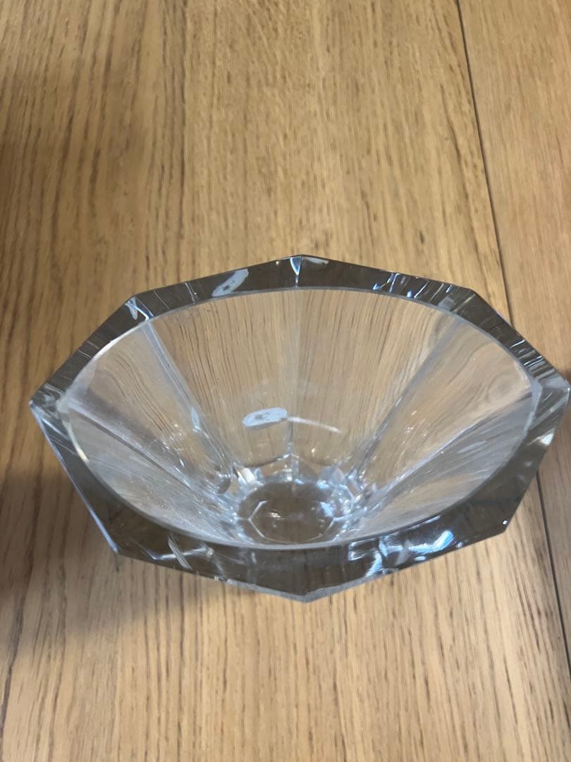 未使用BOHEMIA GLASS クリスタル花瓶 鷲の彫刻