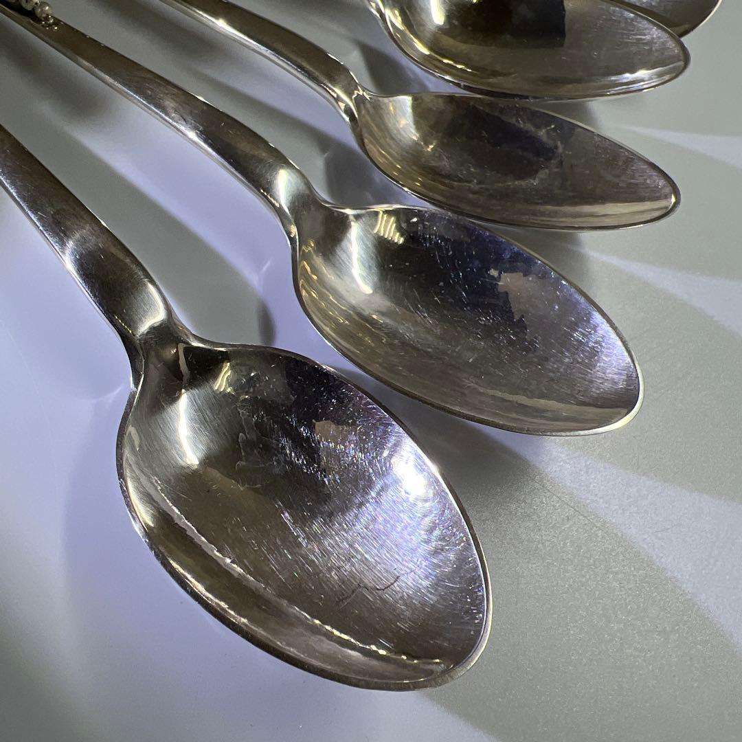 ジョージジェンセン　ブロッサムsterling925ディナースプーン6本　共袋付