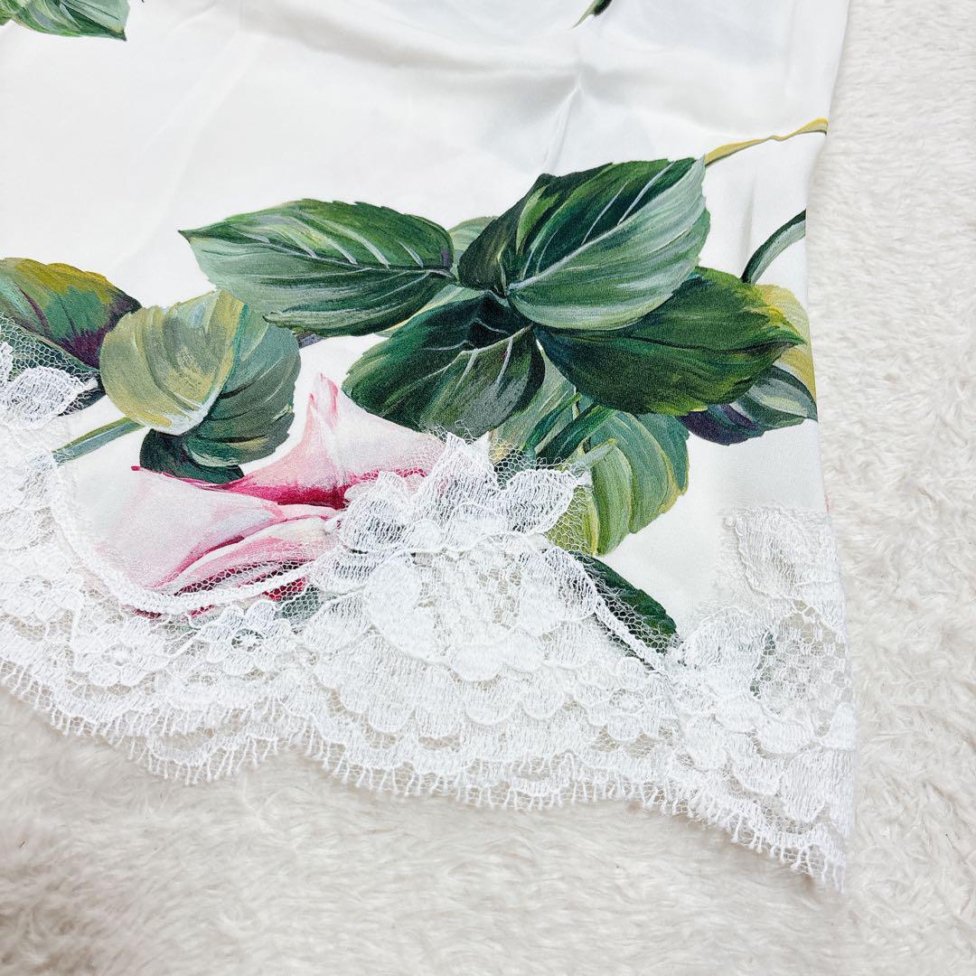 ドルチェアンドガッバーナ ローズ レース キャミソール 花柄 バラ トップス