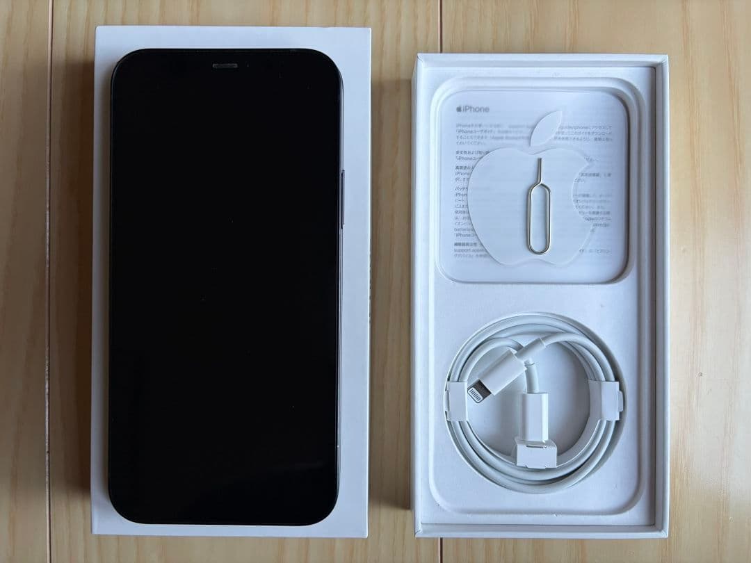 【付属品完備】Apple iPhone 12 ブラック 128GB SIMフリー