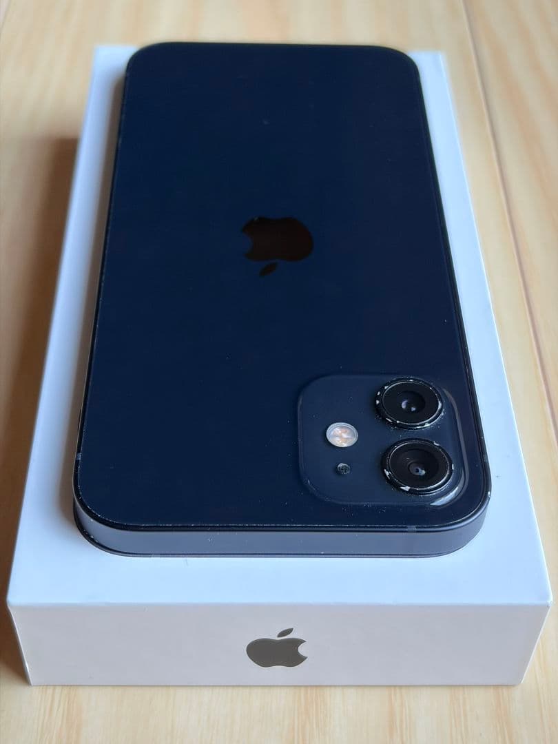 【付属品完備】Apple iPhone 12 ブラック 128GB SIMフリー