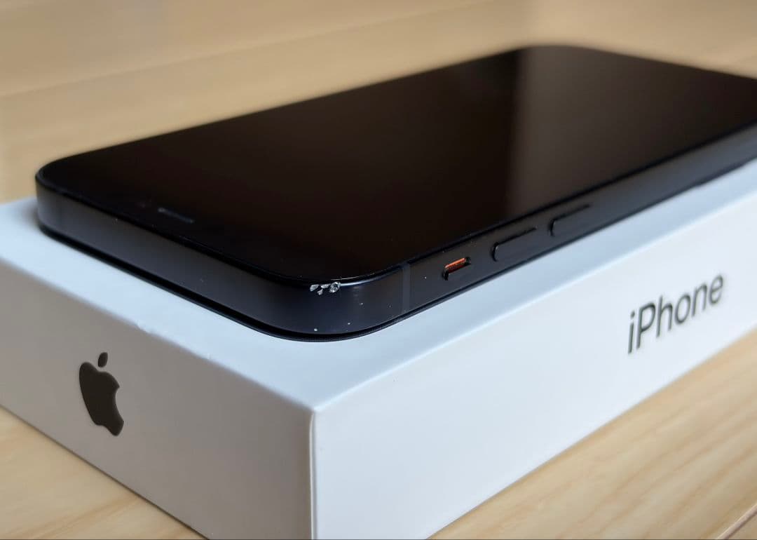 【付属品完備】Apple iPhone 12 ブラック 128GB SIMフリー