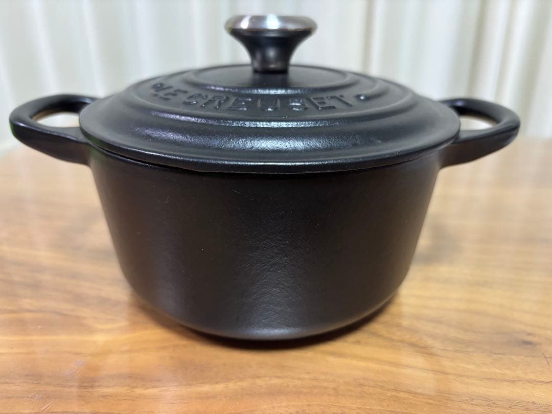 ル・クルーゼ ココットロンド 14cm（マットブラック）