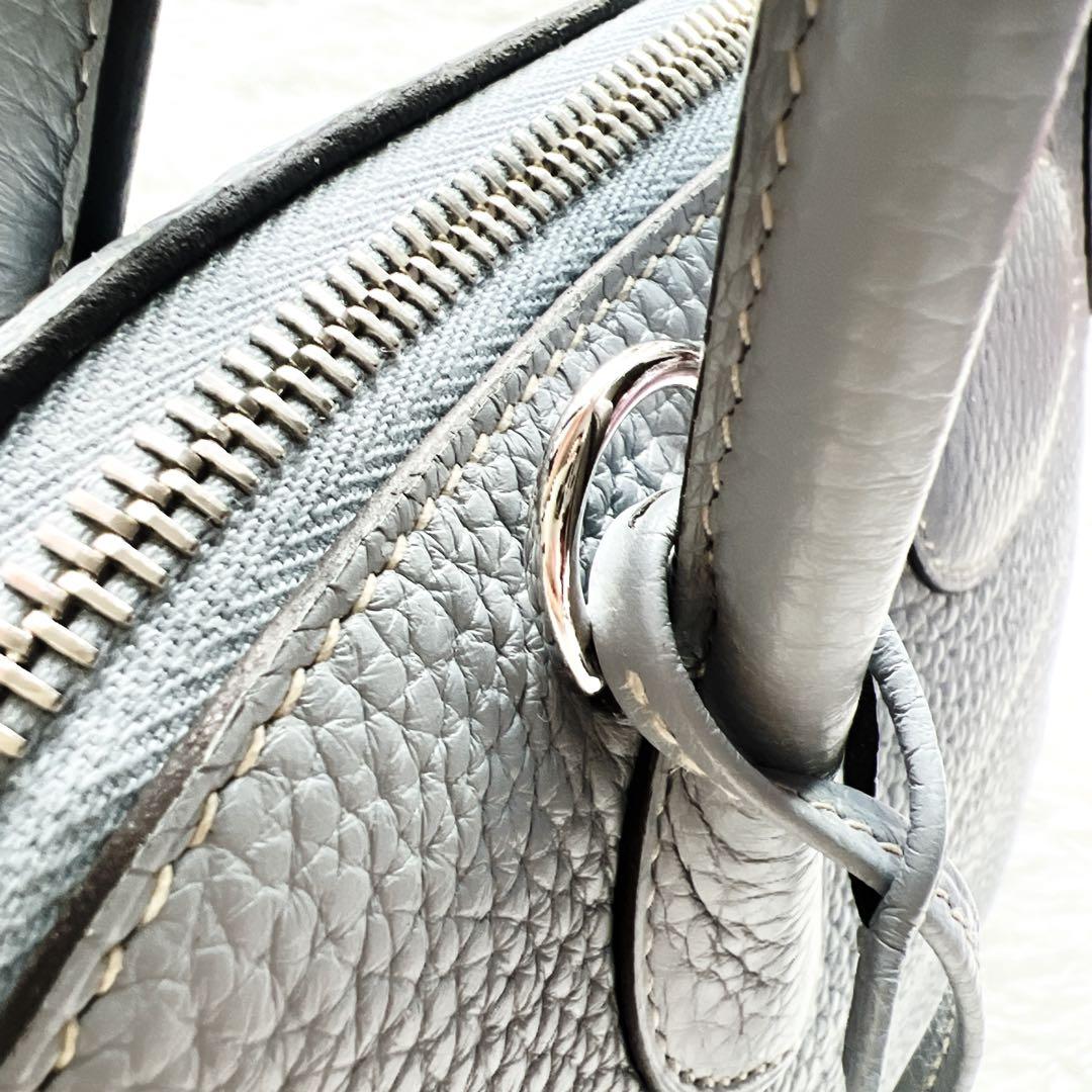 美品　HERMÈS エルメス　 ボリード31 ブルーラン　ブルーリン　クレマンス