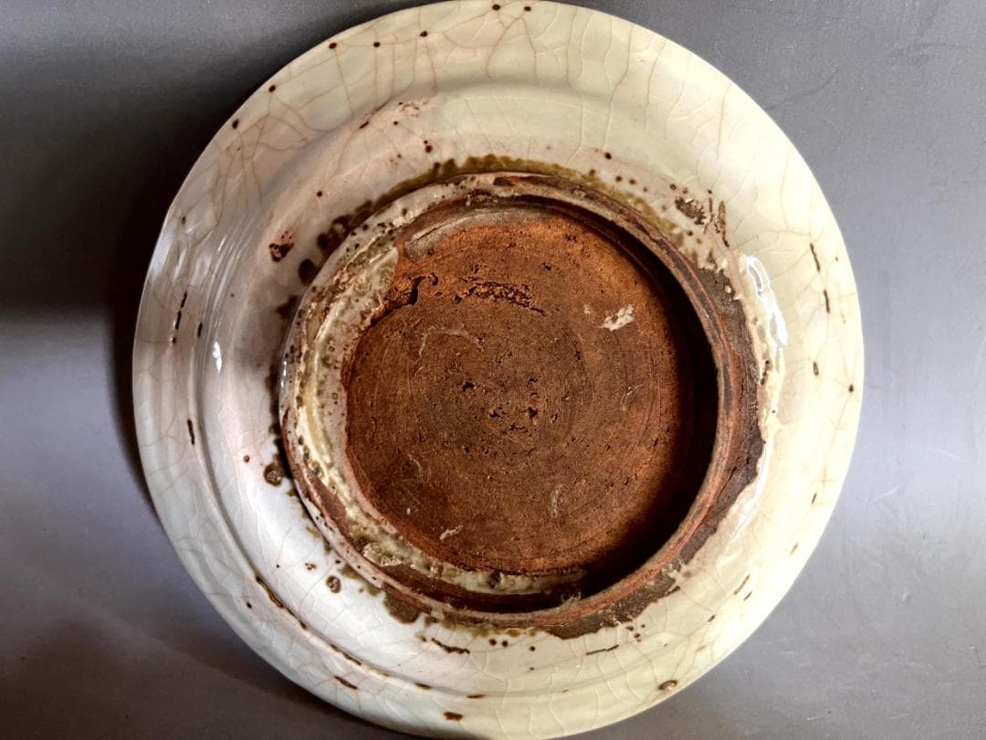 皿■呉須手 南京染付 明時代末期～清時代初期（17世紀頃）砂高台 2枚 青華■