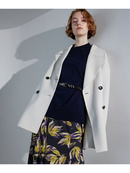 ロートレアモン☆美品☆ ビッグカラーウールリバーコート