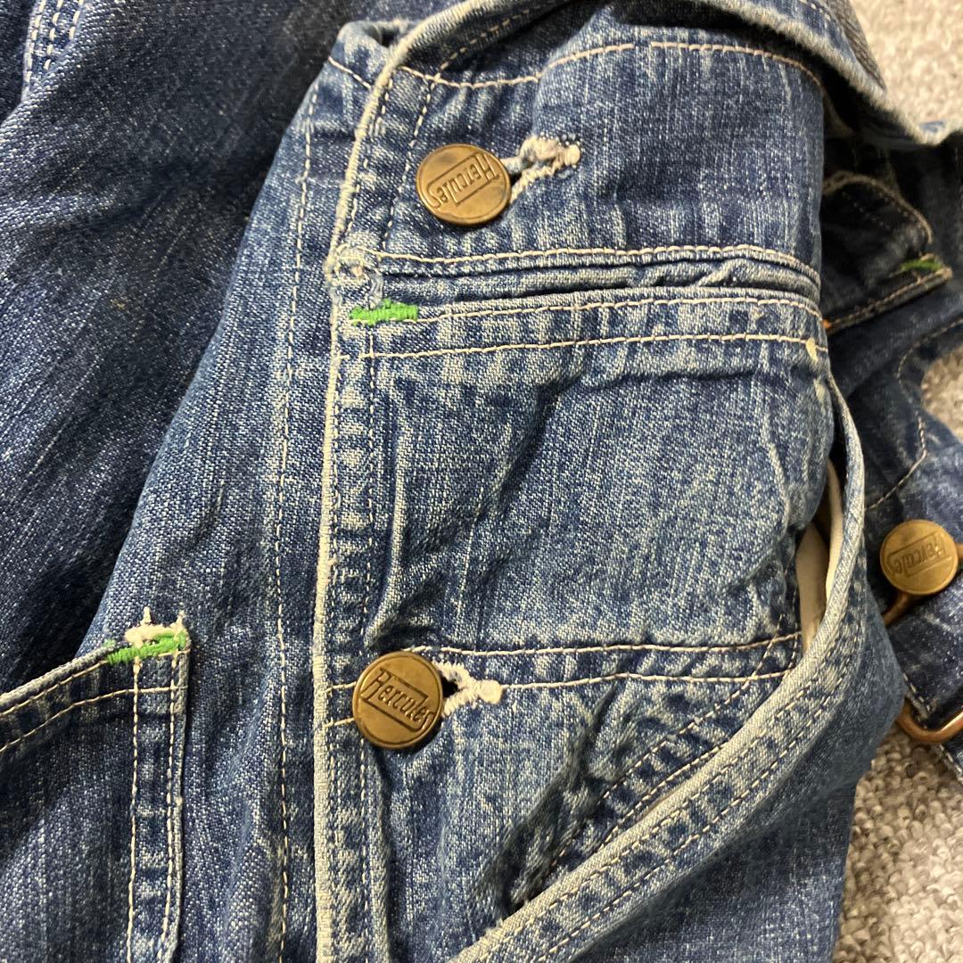 Hercules デニムオーバーオール 40s 50s　ヘラクレス