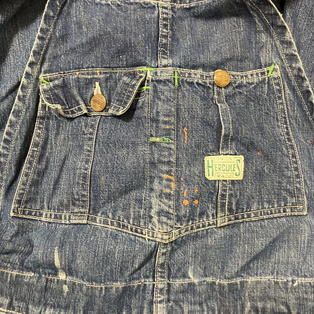 Hercules デニムオーバーオール 40s 50s　ヘラクレス