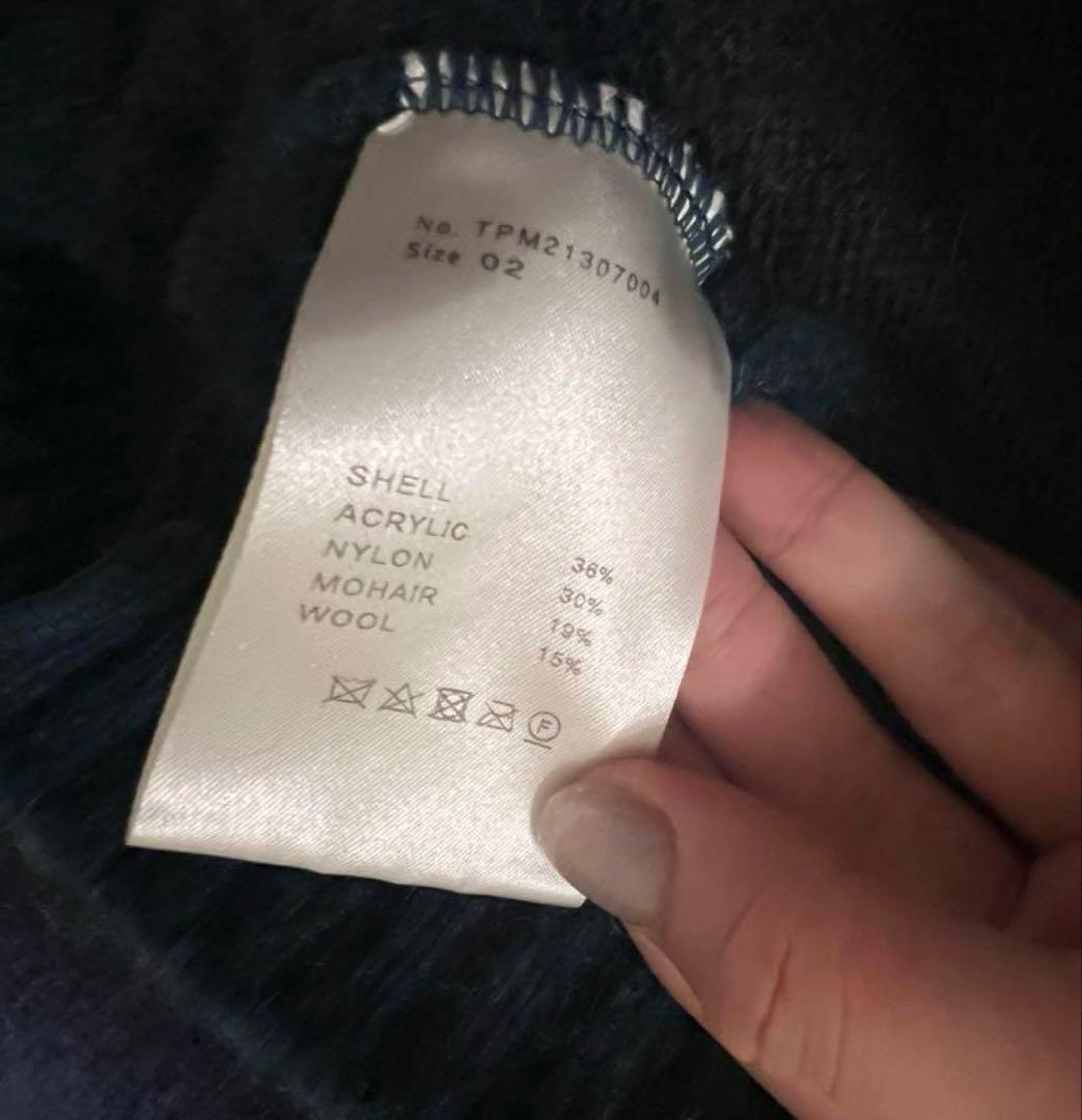 taupe モヘアニット