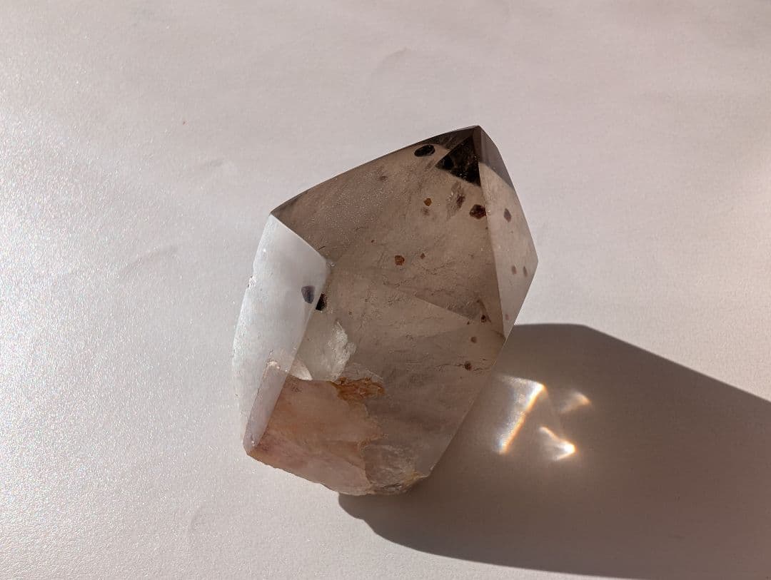 ガーネット イン クォーツ 磨き ポイント スモーキー