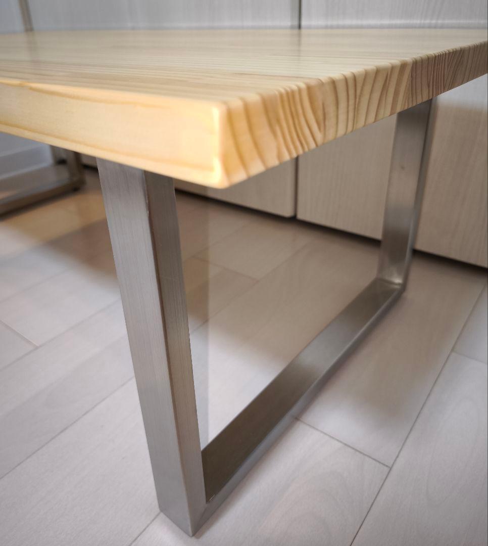 センターテーブル ローテーブル THE LOW TABLE Stainless