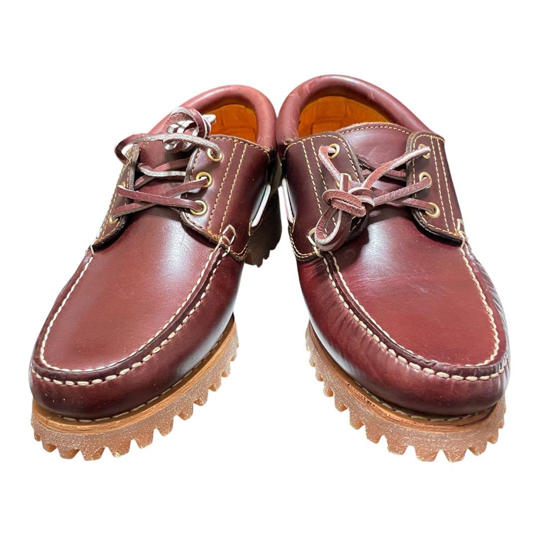 【新品】【未使用】28cm ティンバーランド 3eye モカシン バーガンディ