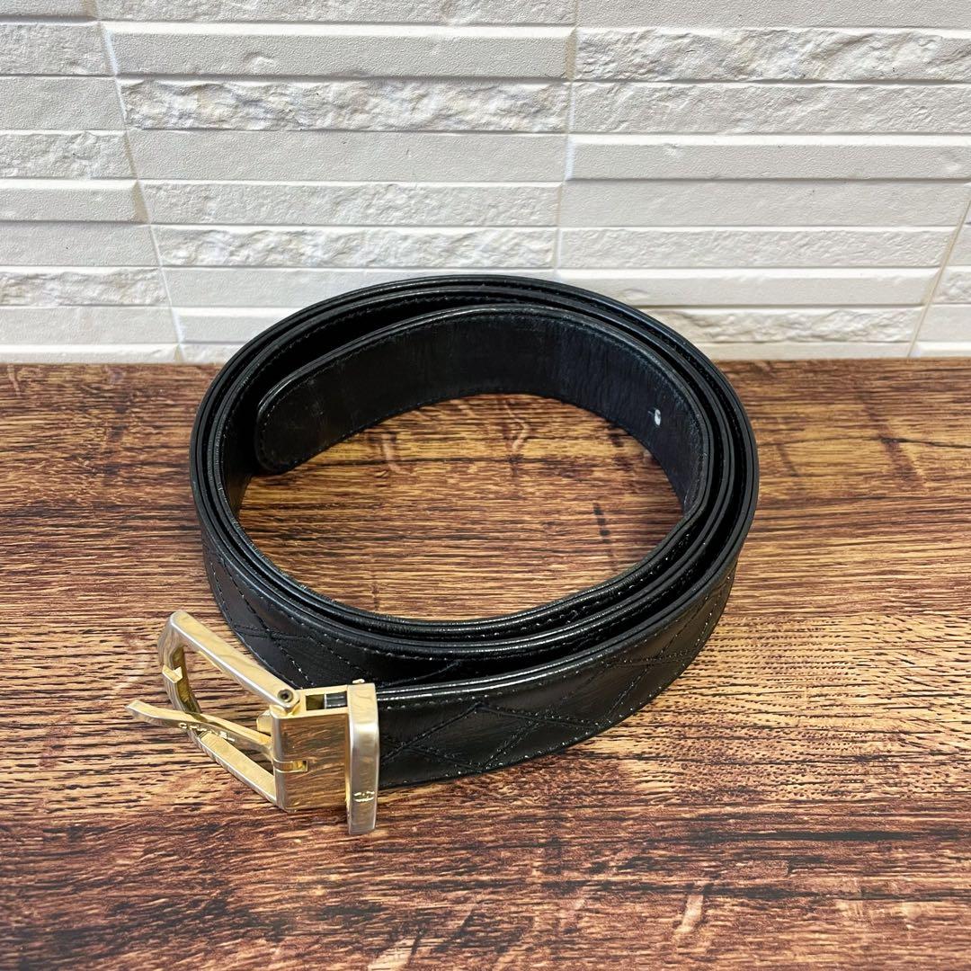 シャネル ビコローレ マトラッセ レザー ベルト ココマーク ラムスキン.