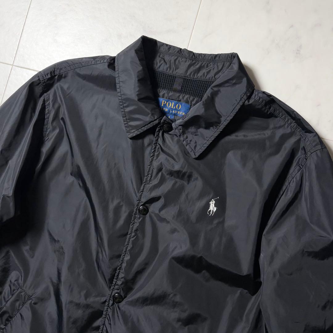 現行 ポロラルフローレン 裏地サーマル コーチジャケット バックプリント