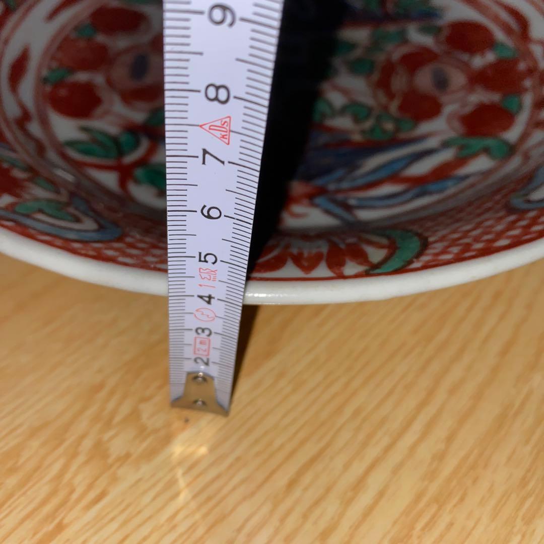 南京赤絵　鳳凰　明時代　大皿