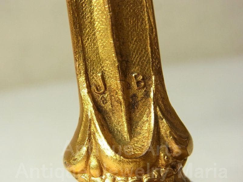 c1588 アール・ヌーヴォー アメリカ アンティーク 自立クロス 16.5cm