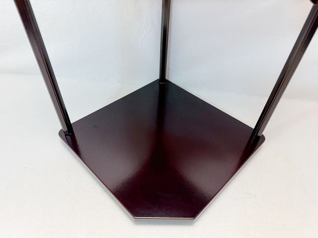 未使用 茶道具 好文棚 惺斎好写 溜塗 茶棚 組み立式 紙箱