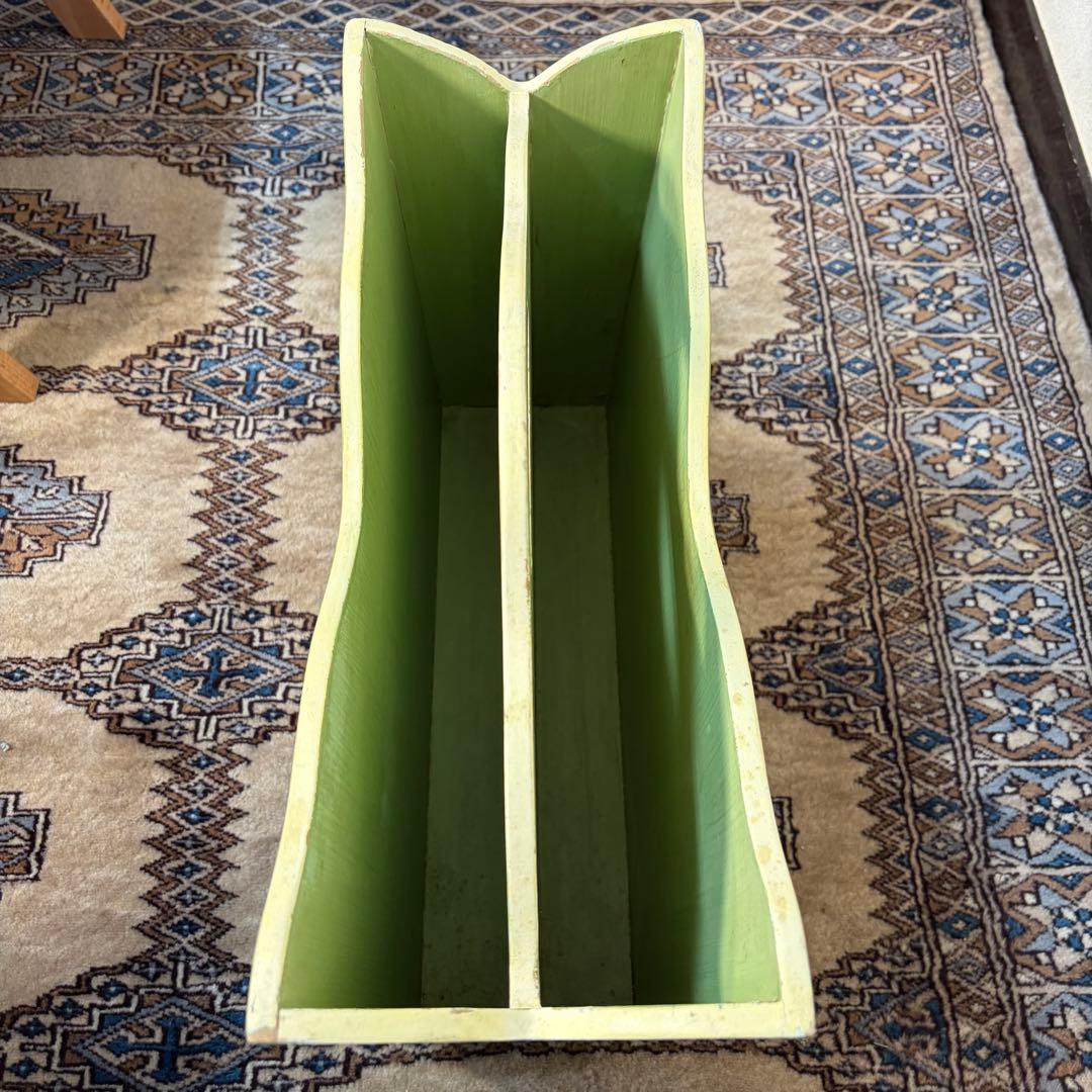 ブロカント マガジンラック プロヴァンス フレンチ 花柄 カントリー 木製