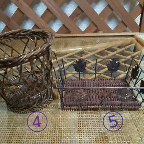 ⭐️かごまとめ売り・籐かご・バスケットカゴ5点