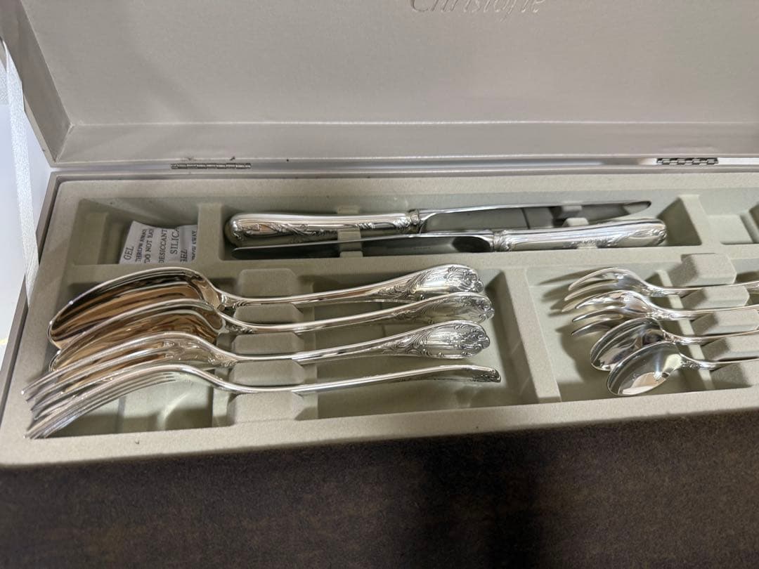 クリストフル　マルリー　2客セット カトラリーセット　ディナー　箱付き