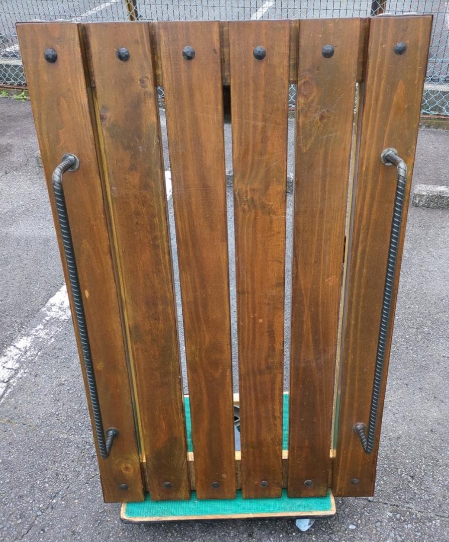 〈たのめる便・現状渡し〉トロリーテーブル ヴィンテージ風