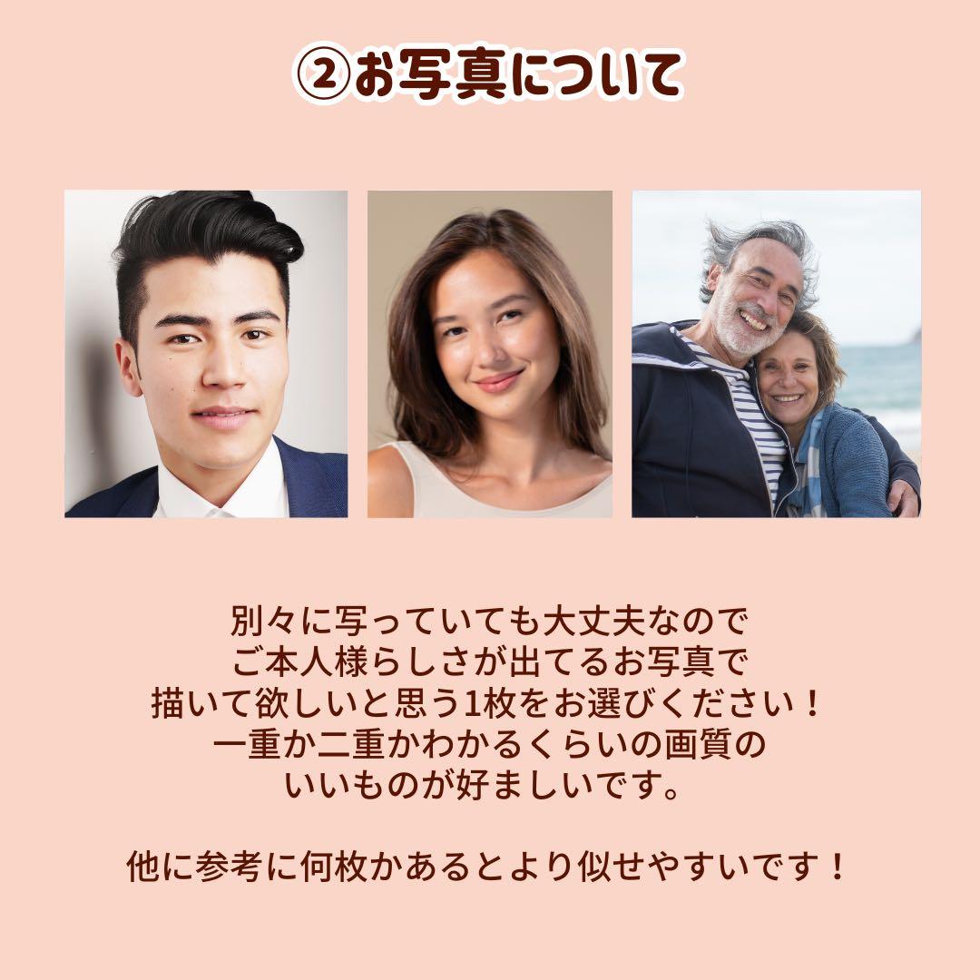 5名さま　A4サイズ【似顔絵オーダー】