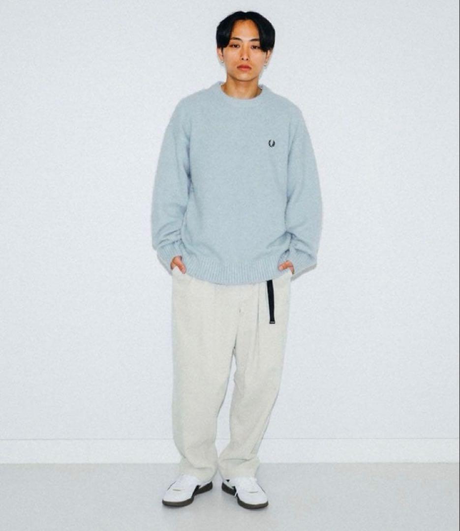 【別注】BEAMS FRED PERRY / フラッフィー クルーネックニット