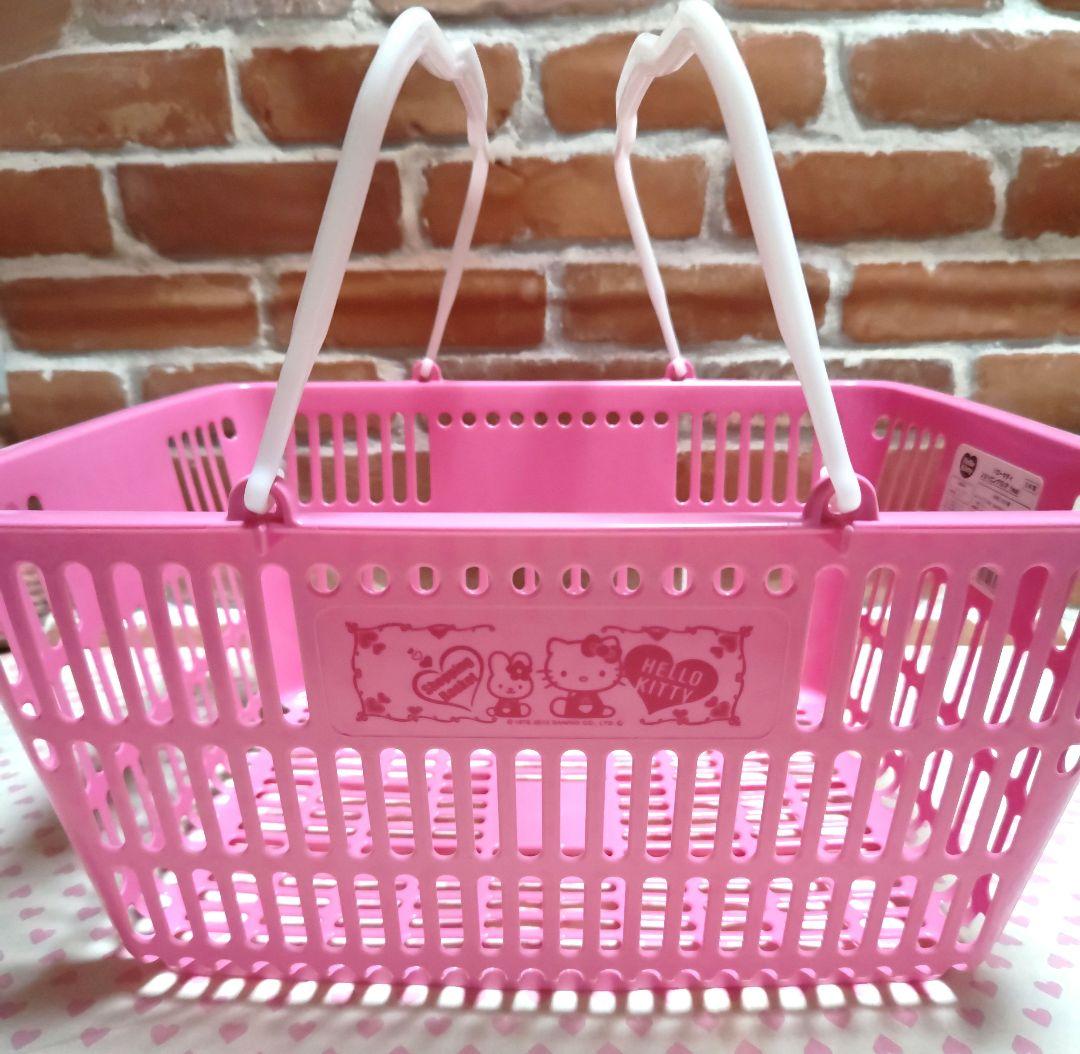 キティ ショッピングバスケット ピンク うさぎ ハート 2012 新品 激レア♪