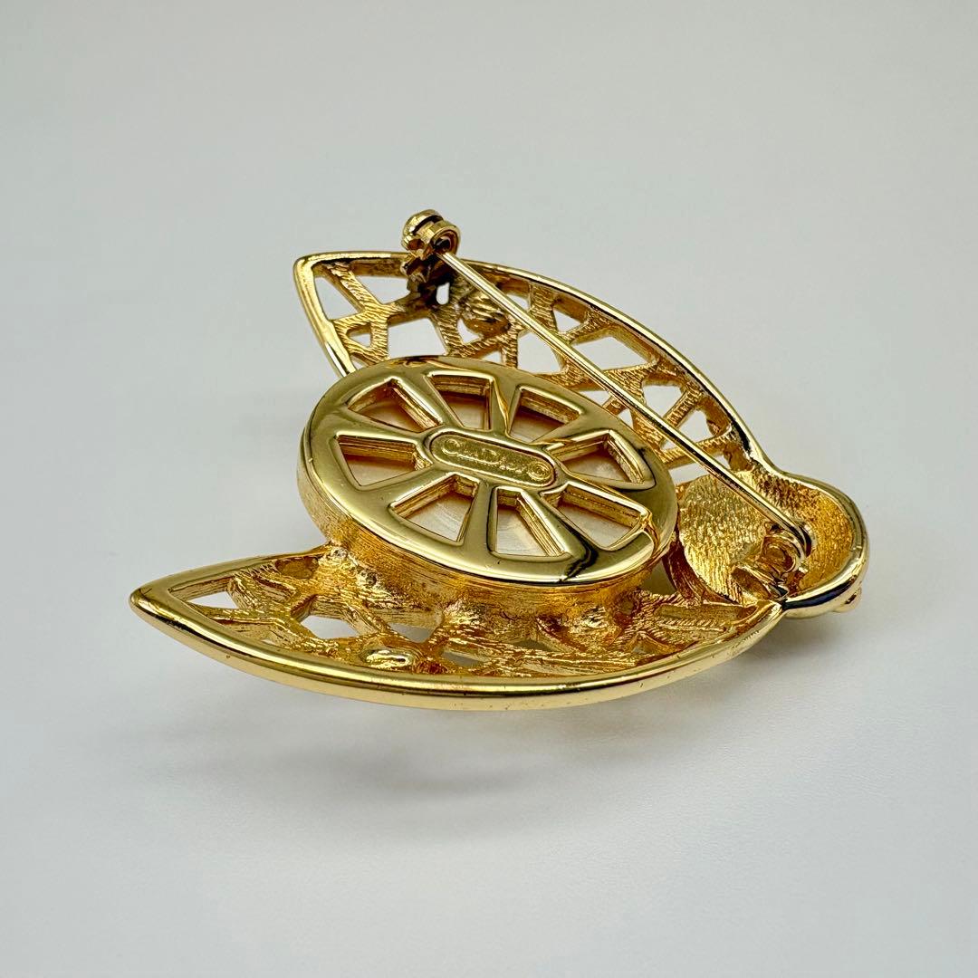 Dior ディオール ブローチ 蜂 パール ラインストーン ゴールド