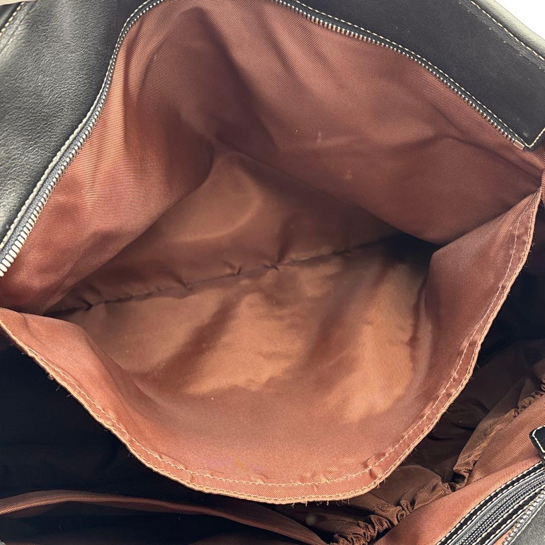 COACH レザー A4収納可能 肩掛け ビジネスバッグ トートバック ブラック