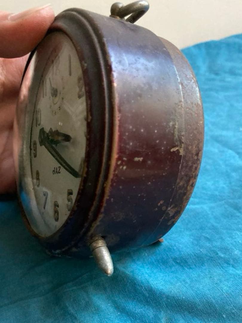 アンティーク　フランス　JAZ 目覚まし時計　稼働品