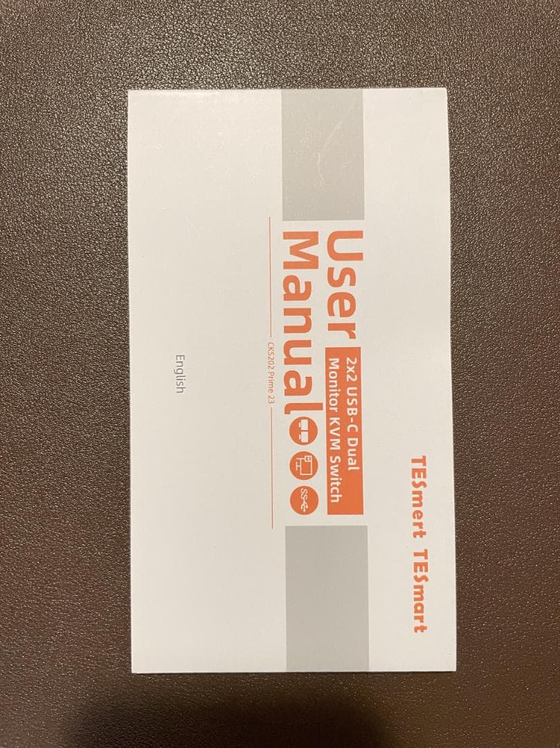 TESmart KVM ノートPC2台 デュアルモニター 4K60Hz