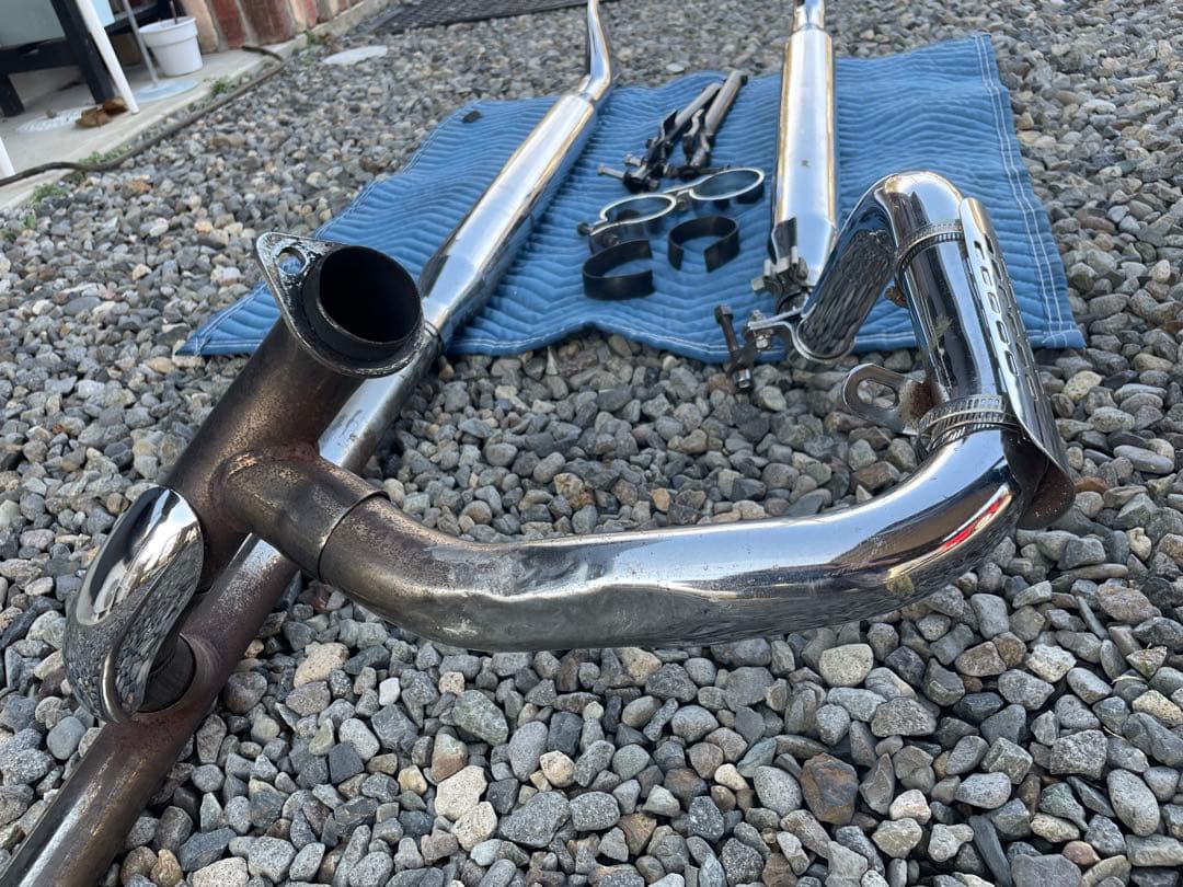 ハーレー　ショベル　マフラー　FLH チョロスタイル