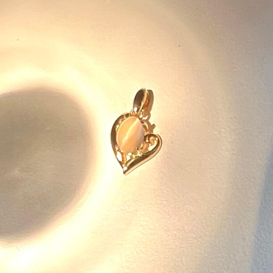 K18 ペンダント　トップ　ムーンストーン　0.78 g