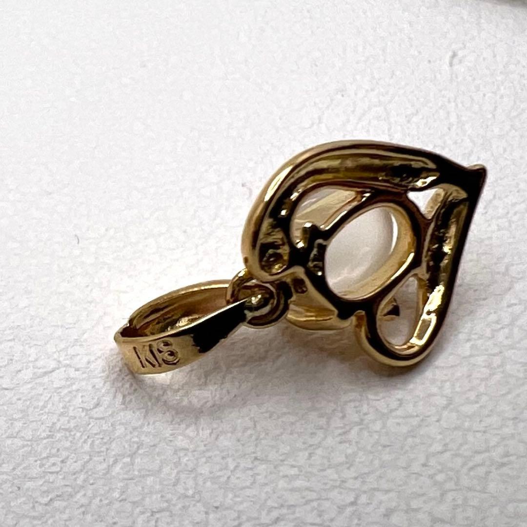 K18 ペンダント　トップ　ムーンストーン　0.78 g