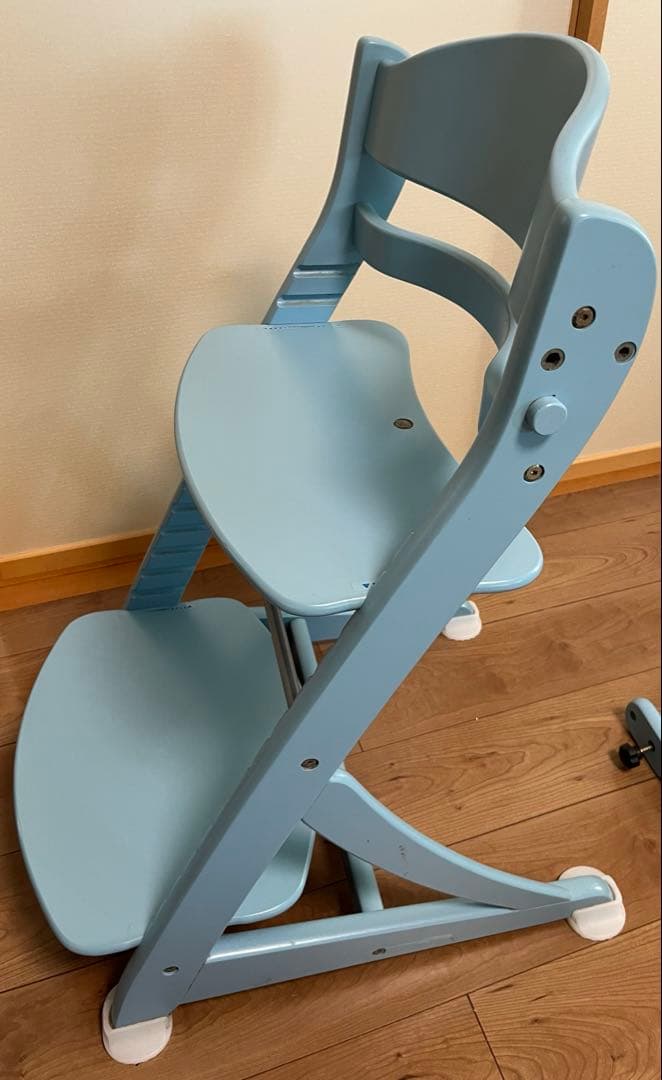 本日値下げ中　すくすくチェア　テーブル&ガード付き　大和屋　ベビーチェア　水色