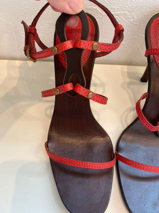 【美品】GUCCI グッチ　木製サンダル