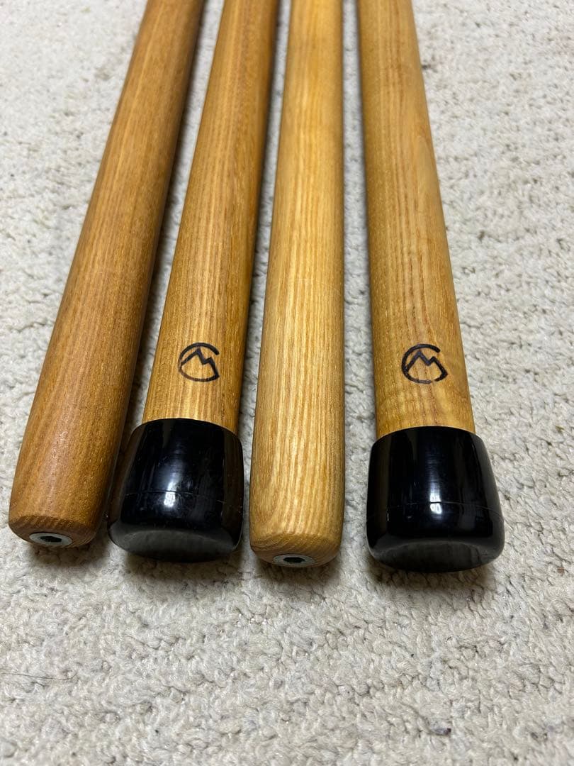 キャンプマニュアプロダクツ木製タープポール170cm2本