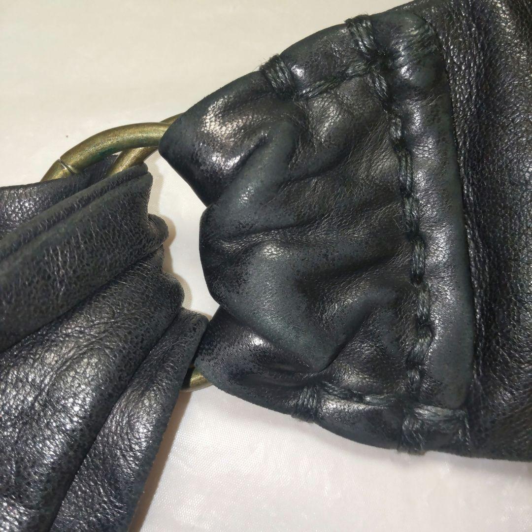 か　ebagosエバゴス　かごボディーバッグ ブラック