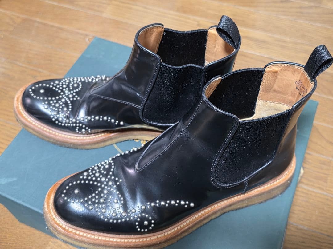 church'sスタッズチェルシーブーツ