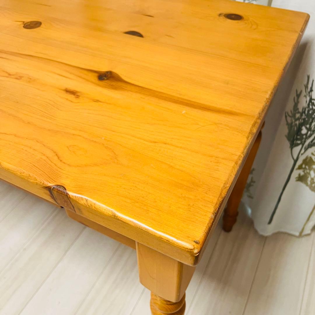 アンティーク風 木製デスク キーボードスライダー付き 学習机 PCデスク