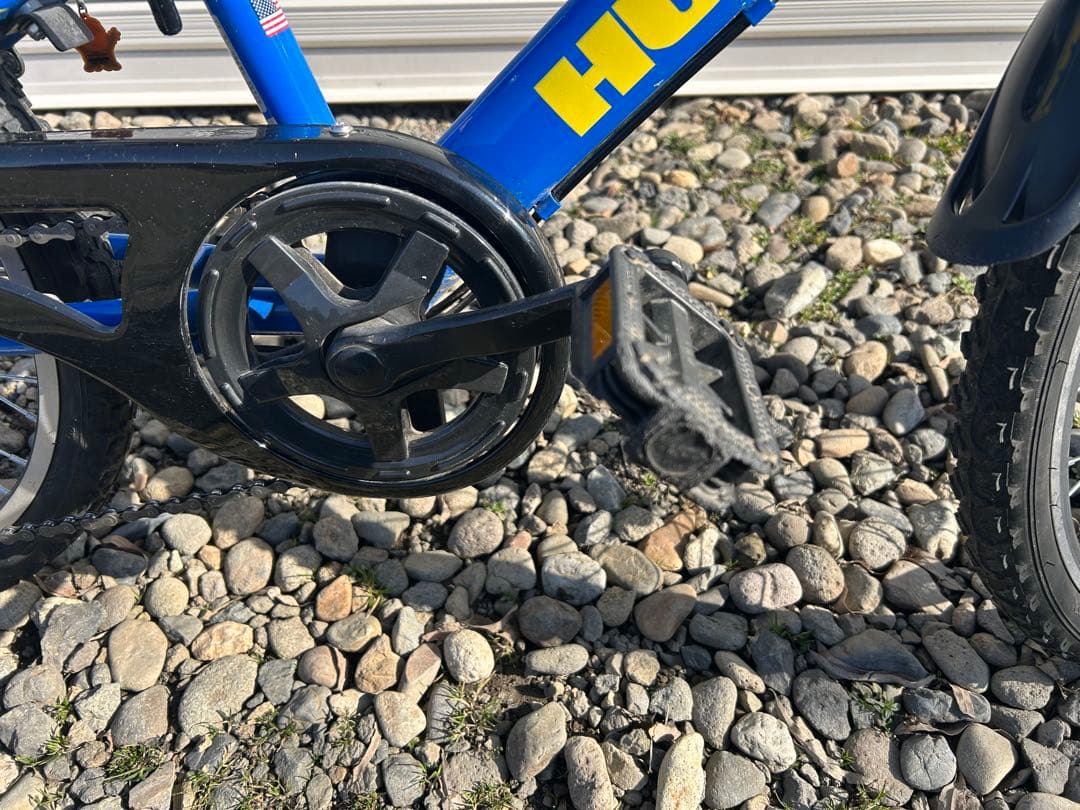 HUMMER 子供用自転車 青 前カゴ付き