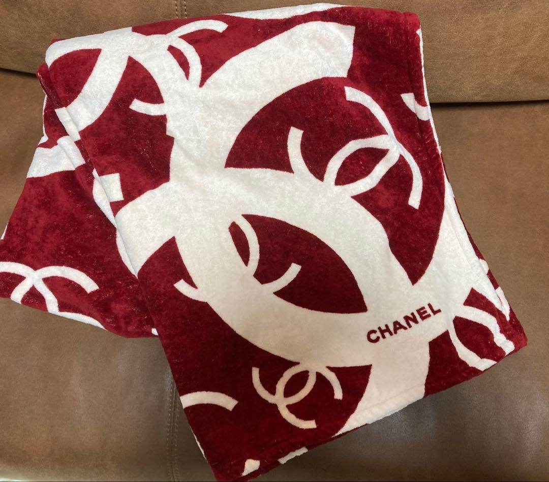 CHANEL ブランケット　大判タオル　126㎝×170㎝　レア　シャネル