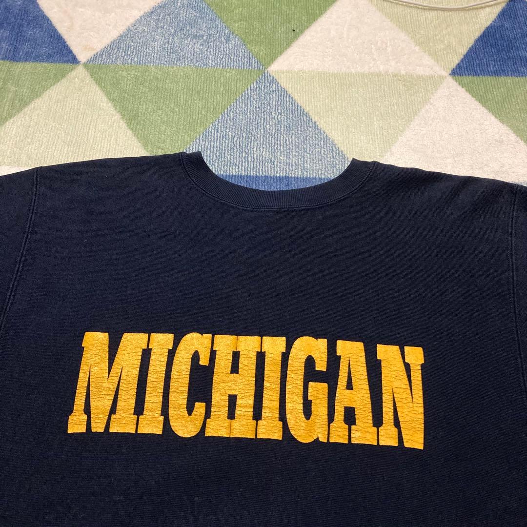 美品80s Championミシガン リバースウィーブトリコタグXLサイズUSA