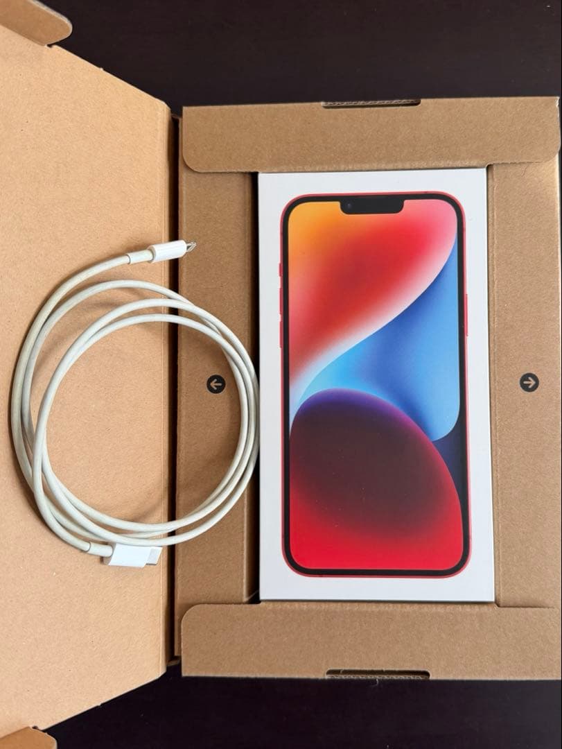 Apple iphone14 plus 256 赤 simフリー 美品