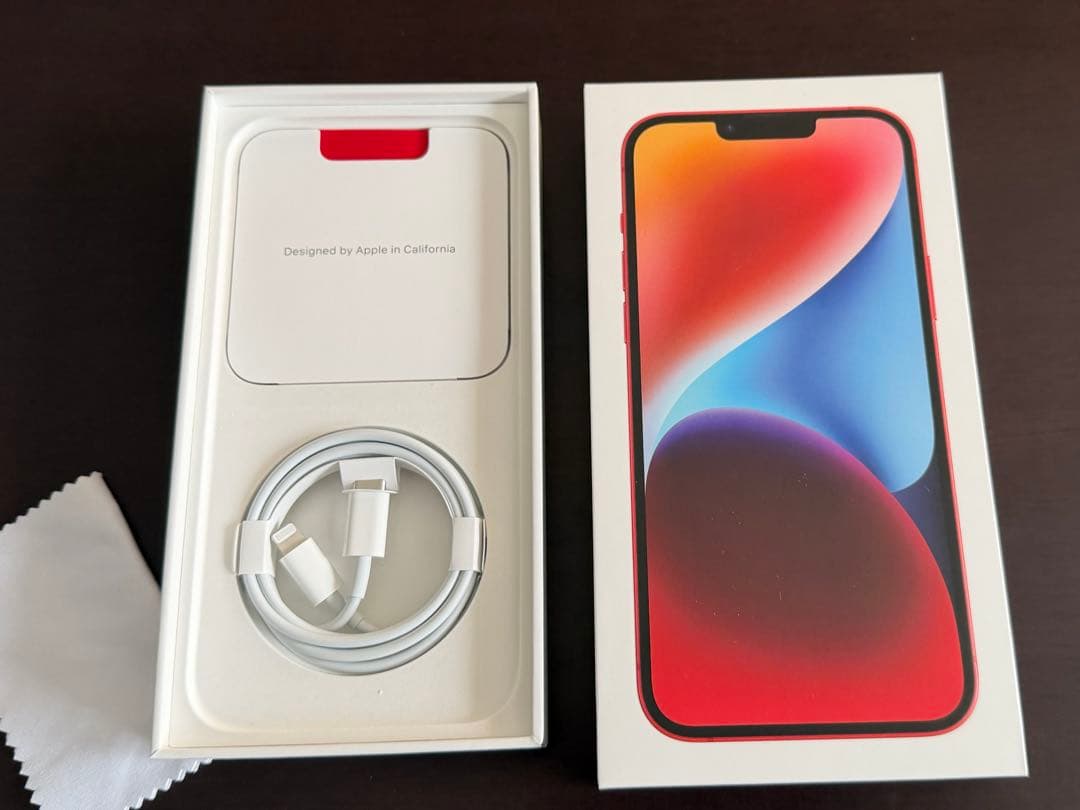 Apple iphone14 plus 256 赤 simフリー 美品