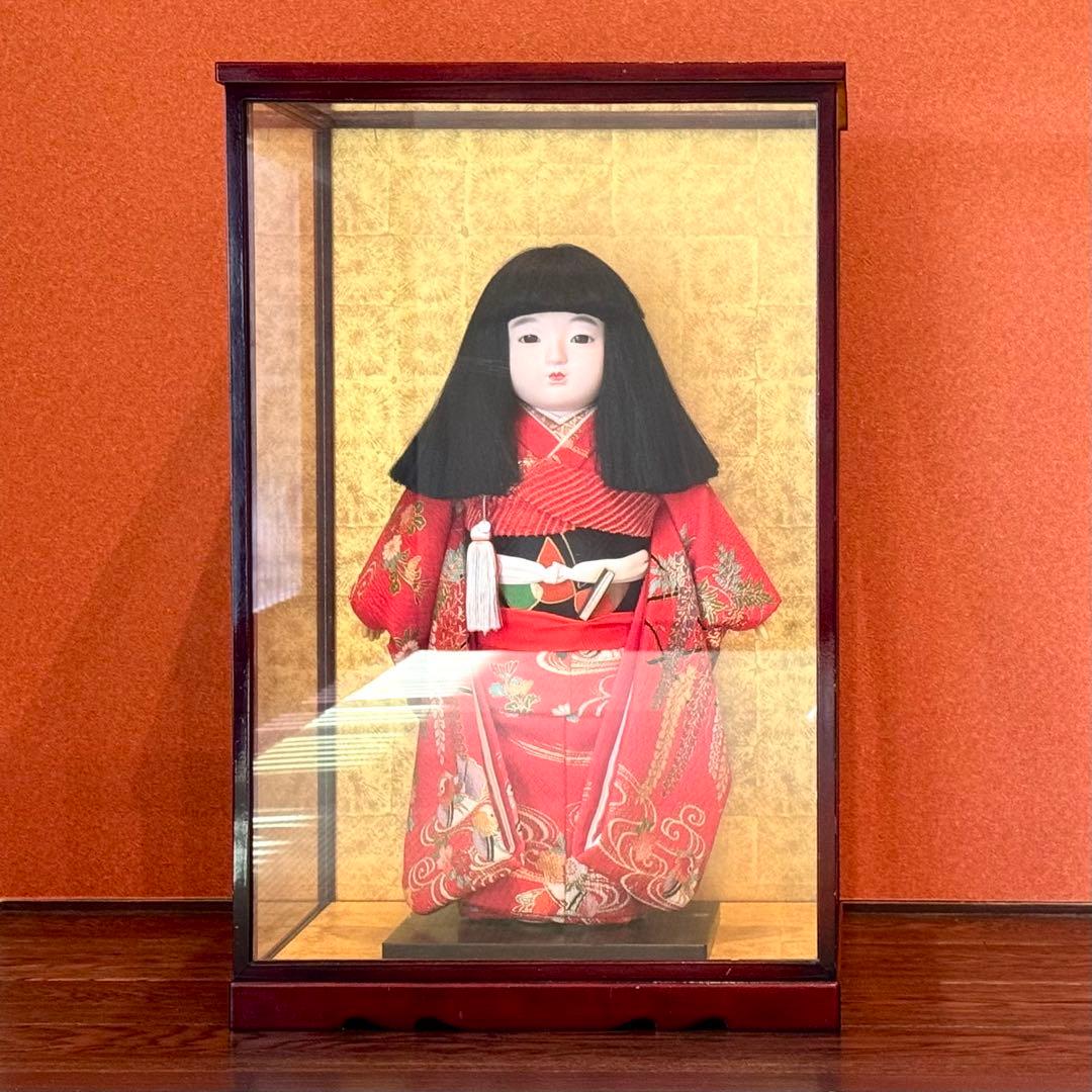 【直接取引限定】〈ガラスケース付き〉市松人形